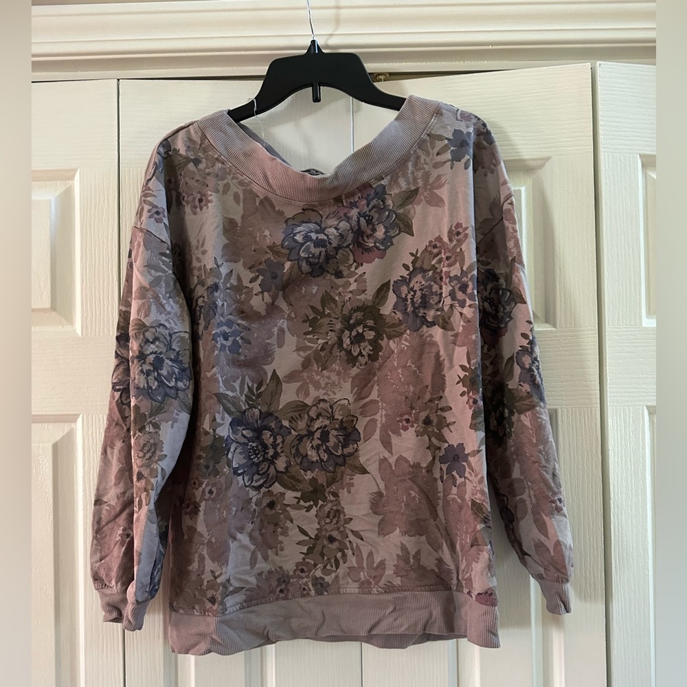 Maurice’s Purple/Floral Sweater